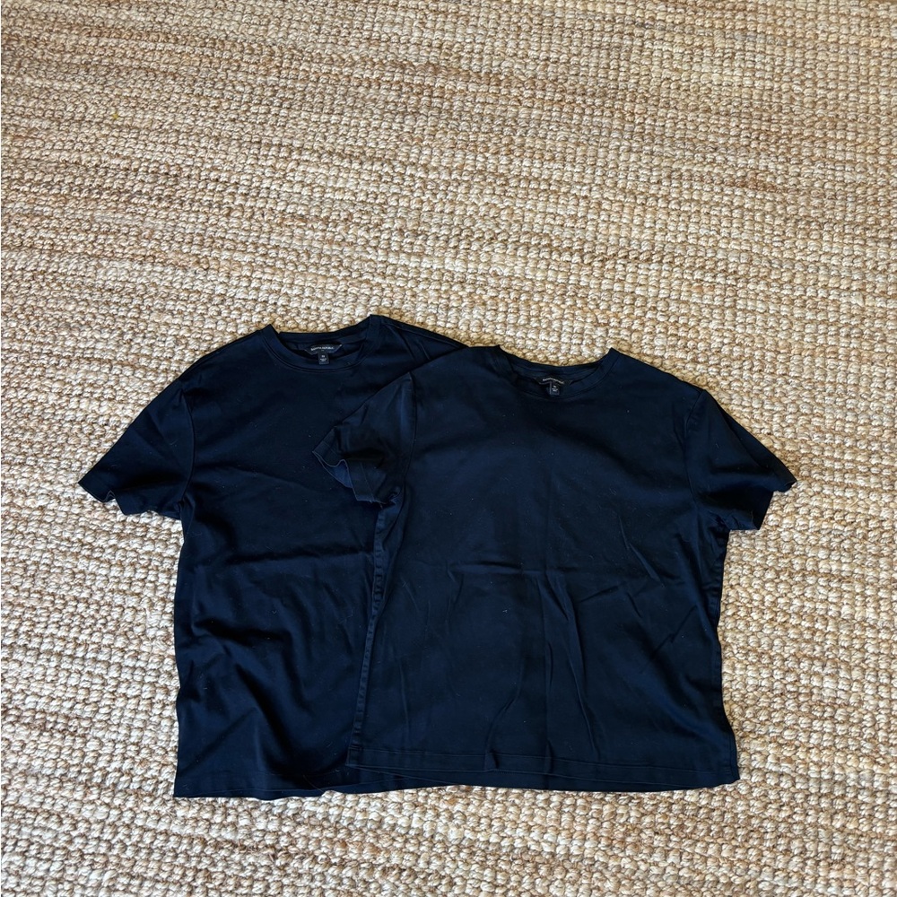 Men’s Banana Republic Crew neck Classic Black T-Shirts bundle of 2